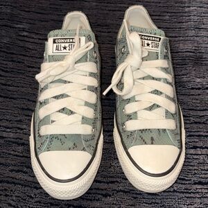Converse Chuck Taylor All Star SnakeSkin Print Foothill Green Sneakers 8W 6M
